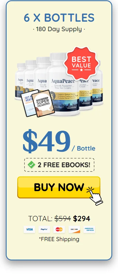 AquaPeace™ 6 bottles pricing
